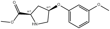 METHYL (2S,4S)-4-(3-METHOXYPHENOXY)-2-PYRROLIDINECARBOXYLATE Struktur