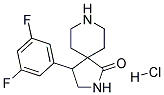 4-(3,5-DIFLUOROPHENYL)-2,8-DIAZASPIRO[4.5]DECAN-1-ONE HYDROCHLORIDE Struktur