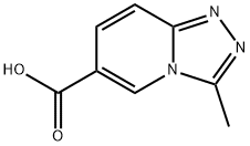 3-METHYL[1,2,4]TRIAZOLO[4,3-A]PYRIDINE-6-CARBOXYLIC ACID Struktur