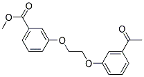 METHYL 3-[2-(3-ACETYLPHENOXY)ETHOXY]BENZENECARBOXYLATE Struktur