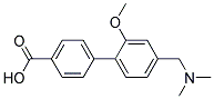 4'-DIMETHYLAMINOMETHYL-2'-METHOXY-BIPHENYL-4-CARBOXYLIC ACID Struktur