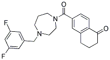 6-([4-(3,5-DIFLUOROBENZYL)-1,4-DIAZEPAN-1-YL]CARBONYL)-3,4-DIHYDRONAPHTHALEN-1(2H)-ONE Struktur