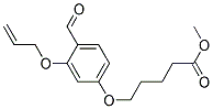 5-(3-ALLYLOXY-4-FORMYL-PHENOXY)-PENTANOIC ACID METHYL ESTER Struktur