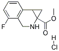 METHYL 4-FLUORO-1A,2,3,7B-TETRAHYDRO-1H-CYCLOPROPA[C]ISOQUINOLINE-1A-CARBOXYLATE HYDROCHLORIDE Struktur