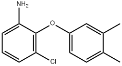 3-CHLORO-2-(3,4-DIMETHYLPHENOXY)ANILINE Struktur