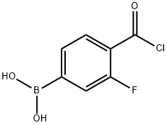 4-CHLOROCARBONYL-3-FLUOROPHENYLBORONIC ACID Struktur