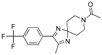 8-ACETYL-2-METHYL-3-[4-(TRIFLUOROMETHYL)PHENYL]-1,4,8-TRIAZASPIRO[4.5]DECA-1,3-DIENE Struktur