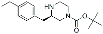 (R)-3-(4-ETHYL-BENZYL)-PIPERAZINE-1-CARBOXYLIC ACID TERT-BUTYL ESTER Struktur