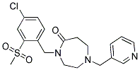 4-[4-CHLORO-2-(METHYLSULFONYL)BENZYL]-1-(PYRIDIN-3-YLMETHYL)-1,4-DIAZEPAN-5-ONE Struktur