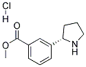 (S)-METHYL 3-(PYRROLIDIN-2-YL)BENZOATE HYDROCHLORIDE Struktur