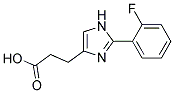 3-[2-(2-FLUOROPHENYL)IMIDAZOL-4-YL]PROPIONIC ACID Struktur