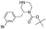 (R)-2-(3-BROMO-BENZYL)-PIPERAZINE-1-CARBOXYLIC ACID TERT-BUTYL ESTER Struktur