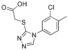 [[4-(3-CHLORO-4-METHYLPHENYL)-4H-1,2,4-TRIAZOL-3-YL]THIO]ACETIC ACID Struktur