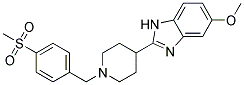 5-METHOXY-2-(1-[4-(METHYLSULFONYL)BENZYL]PIPERIDIN-4-YL)-1H-BENZIMIDAZOLE Struktur