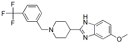 5-METHOXY-2-(1-[3-(TRIFLUOROMETHYL)BENZYL]PIPERIDIN-4-YL)-1H-BENZIMIDAZOLE Struktur