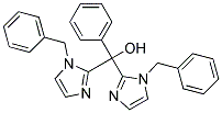 BIS-(1-BENZYL-1H-IMIDAZOL-2-YL)-PHENYL-METHANOL Struktur