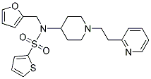 N-(2-FURYLMETHYL)-N-[1-(2-PYRIDIN-2-YLETHYL)PIPERIDIN-4-YL]THIOPHENE-2-SULFONAMIDE Struktur