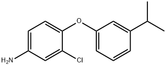 3-CHLORO-4-(3-ISOPROPYLPHENOXY)ANILINE Struktur