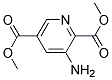 DIMETHYL 3-AMINOPYRIDINE-2,5-DICARBOXYLATE Struktur