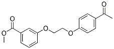 METHYL 3-[2-(4-ACETYLPHENOXY)ETHOXY]BENZENECARBOXYLATE Struktur