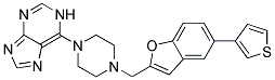 6-(4-([5-(3-THIENYL)-1-BENZOFURAN-2-YL]METHYL)PIPERAZIN-1-YL)-1H-PURINE Struktur