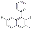 7-FLUORO-2-IODO-3-METHYL-1-PHENYL-NAPHTHALENE Struktur