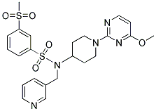 N-[1-(4-METHOXYPYRIMIDIN-2-YL)PIPERIDIN-4-YL]-3-(METHYLSULFONYL)-N-(PYRIDIN-3-YLMETHYL)BENZENESULFONAMIDE Struktur