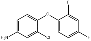 3-CHLORO-4-(2,4-DIFLUOROPHENOXY)ANILINE Struktur