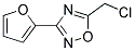 5-(CHLOROMETHYL)-3-(2-FURYL)-1,2,4-OXADIAZOLE Struktur