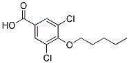 3,5-DICHLORO-4-(PENTYLOXY)BENZOIC ACID Struktur