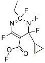 4-CYCLOPROPYL-2-PENTAFLUORO ETHYL-PYRIMIDINE-5-CARBOXYLIC ACID Struktur