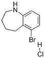 6-BROMO-2,3,4,5-TETRAHYDRO-1H-BENZO[B]AZEPINE HYDROCHLORIDE Struktur