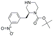 (S)-2-(3-NITRO-BENZYL)-PIPERAZINE-1-CARBOXYLIC ACID TERT-BUTYL ESTER Struktur