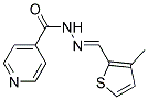 N'-((3-METHYLTHIEN-2-YL)METHYLENE)ISONICOTINOHYDRAZIDE Struktur