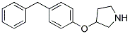 3-(4-BENZYLPHENOXY)PYRROLIDINE Struktur