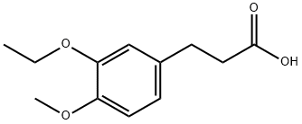 3-(3-ETHOXY-4-METHOXYPHENYL)PROPIONIC ACID Struktur