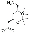 (4R-CIS)-1,1-DIMETHYL-6-AMINOMETHYL-2,2-DIMETHYL-1,3-DIOXANE-4-ACETATE Struktur