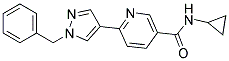 6-(1-BENZYL-1H-PYRAZOL-4-YL)-N-CYCLOPROPYLNICOTINAMIDE Struktur