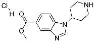 METHYL 1-(PIPERIDIN-4-YL)-1H-BENZO[D]IMIDAZOLE-5-CARBOXYLATE HYDROCHLORIDE Struktur