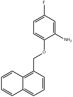 5-FLUORO-2-(1-NAPHTHYLMETHOXY)ANILINE Struktur