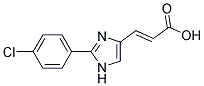 3-[2-(4-CHLORO-PHENYL)-IMIDAZOL-4-YL]-ACRYLIC ACID Struktur