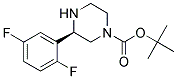 (R)-3-(2,5-DIFLUORO-PHENYL)-PIPERAZINE-1-CARBOXYLIC ACID TERT-BUTYL ESTER Struktur