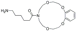 6-AMINO-1-(6,7,9,10,12,13,15,16-OCTAHYDRO-5,8,14,17-TETRAOXA-11-AZA-BENZOCYCLOPENTADECEN-11-YL)-HEXAN-1-ONE Struktur