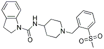 N-(1-[2-(METHYLSULFONYL)BENZYL]PIPERIDIN-4-YL)INDOLINE-1-CARBOXAMIDE Struktur