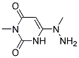 3-METHYL-6-(1-METHYLHYDRAZINO)PYRIMIDINE-2,4(1H,3H)-DIONE Struktur