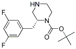 (R)-2-(3,5-DIFLUORO-BENZYL)-PIPERAZINE-1-CARBOXYLIC ACID TERT-BUTYL ESTER Struktur