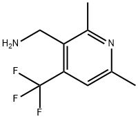 C-(2,6-DIMETHYL-4-TRIFLUOROMETHYL-PYRIDIN-3-YL)-METHYLAMINE Struktur