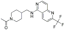 N-[(1-ACETYLPIPERIDIN-4-YL)METHYL]-2-(TRIFLUOROMETHYL)-1,6-NAPHTHYRIDIN-5-AMINE Struktur