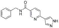 N-BENZYL-6-(1H-PYRAZOL-4-YL)NICOTINAMIDE Struktur