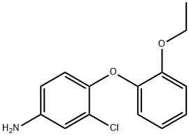 3-CHLORO-4-(2-ETHOXYPHENOXY)ANILINE Struktur